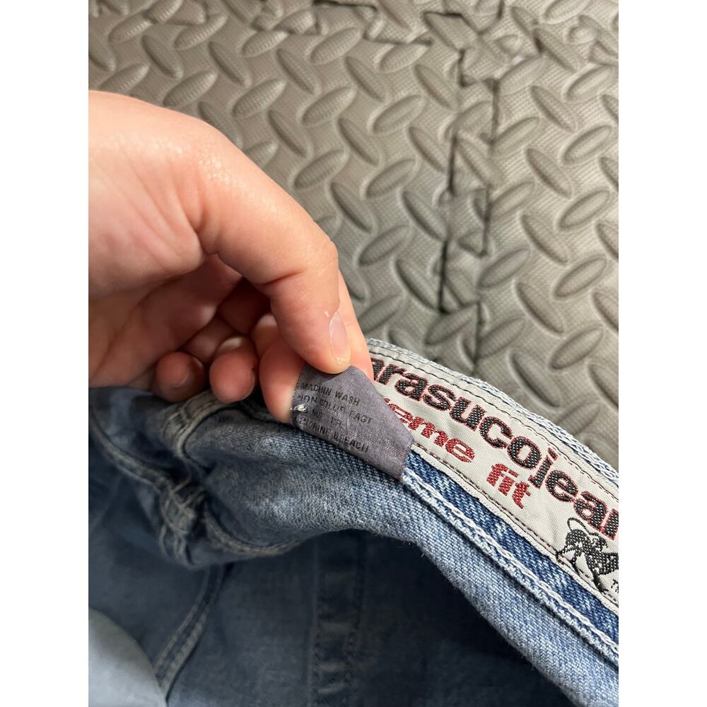 Vintage Y2K Parasuco‎ Jeans Extreme Fit Flare Wide Leg Jeans Size 13, fits US 30 - Picture 3 of 7